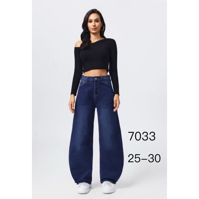 7033 # синие женские джинсы (New Jeans, стрейч коттон, 6 ед, размеры норма: 31-38) выдача на следующий день New Jeans: артикул 1164976