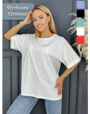 54001* микс расцветок женская футболка (oversize, 100% коттон, 6 ед. размеры батал: 54-56. 56-58. 58-60) выдача на следующий день