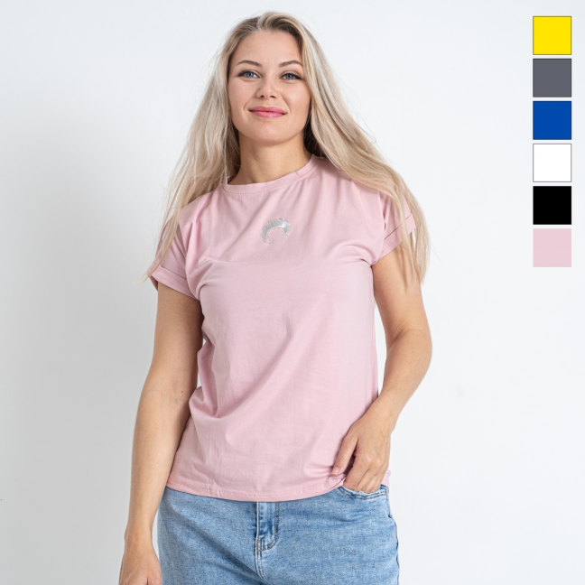 22035-88 шесть цветов женская футболка (6 ед. универсальный полубатальный размер: 48-52) Nana: артикул 1146676
