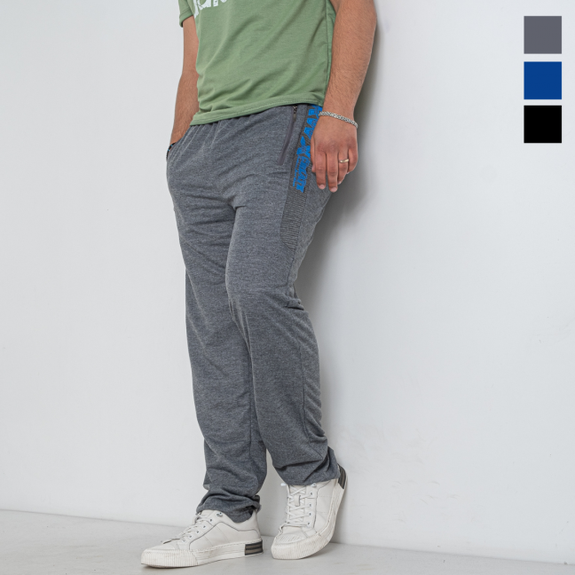 4932 три цвета мужские спортивные штаны (DUNAUONE, двунитка, 6 ед. размеры норма: M-4XL) Dunauone: артикул 1146451