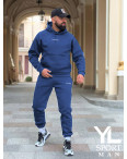 1008-94 синий мужской спортивный костюм (YOLA, флис, 4 ед. размеры норма: M. L. XL. 2XL): артикул 1148544