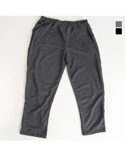 41392 черные и серые мужские спортивные штаны (DUNAUONE, двунитка, 6 ед. размеры батал: 5XL. 6XL. 7XL. 8XL, размеры дублируются) Dunauone