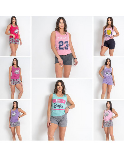 8127-99 микс моделей и расцветок женская пижама (20 ед. универсальный размер нормы: 44-48) Пижама
