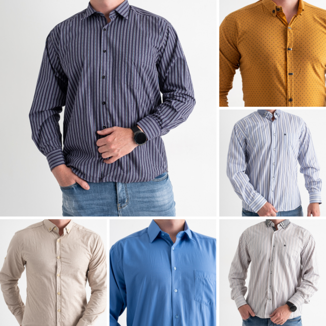 3625 лот мужских рубашек (20 ед. размеры: S-2XL) Рубашка: артикул 1136122