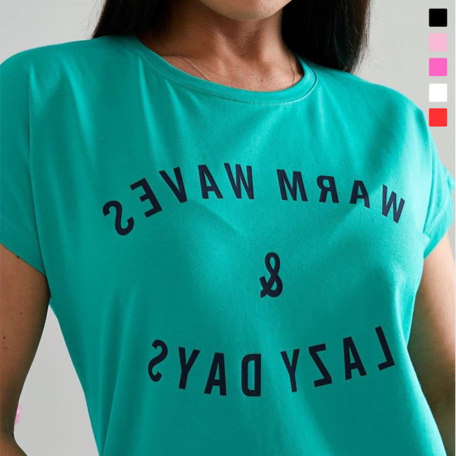 6522 микс расцветок Турецкая  женская футболка (стрейч-коттон, 5 ед. один универсальный размер: полубатал-батал) Футболка: артикул 1142085