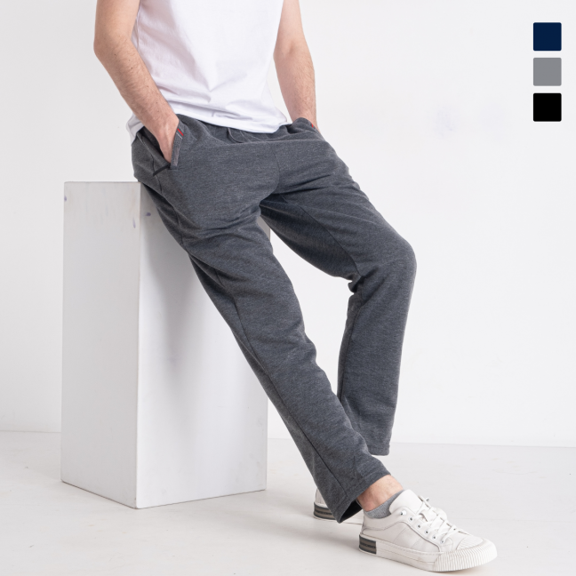 41627 три цвета мужские спортивные штаны (DUNAUONE, двунитка, 6 ед. размеры норма: M. L. XL. 2XL. 3XL. 4XL) Dunauone: артикул 1142731