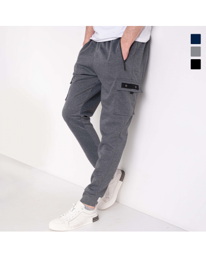 41616 три цвета мужские спортивные штаны (DUNAUONE, двунитка, 6 ед. размеры норма: M. L. XL. 2XL. 3XL. 4XL) Dunauone