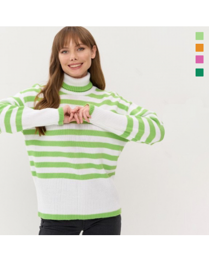 3346 микс расцветок женский свитер (oversize, 5 ед. один универсальный размер: 48-50) Свитер