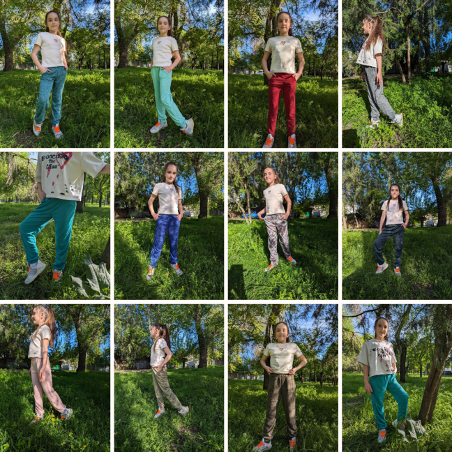 18500-99 микс моделей и расцветок подростковые спортивные штаны (SARA, ангора, 5 ед. размеры подросток: 8-14, соответствуют возрасту 8-14 лет) Sara: артикул 1145985