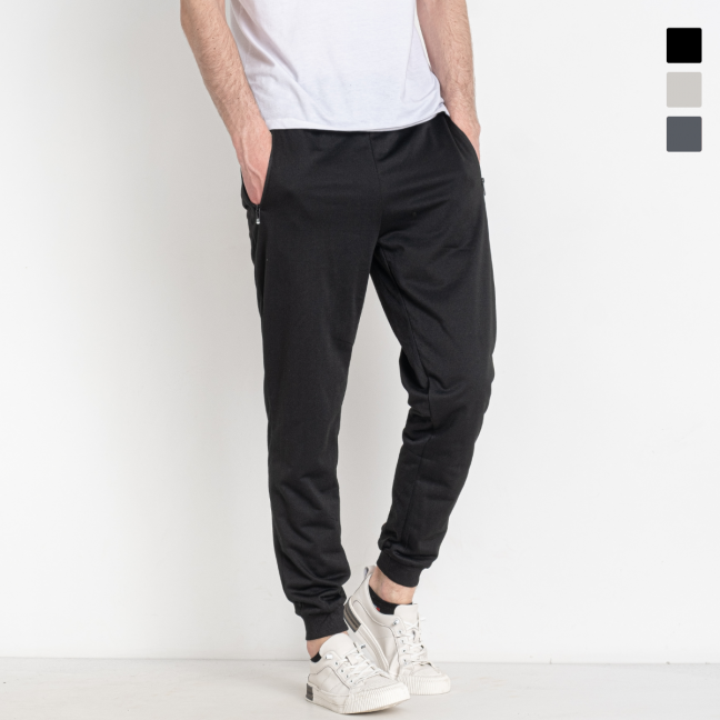 41512 три цвета мужские спортивные штаны (DUNAUONE, двунитка, 6 ед. размеры норма: M. L. XL. 2XL. 3XL. 4XL)    Dunauone: артикул 1143874