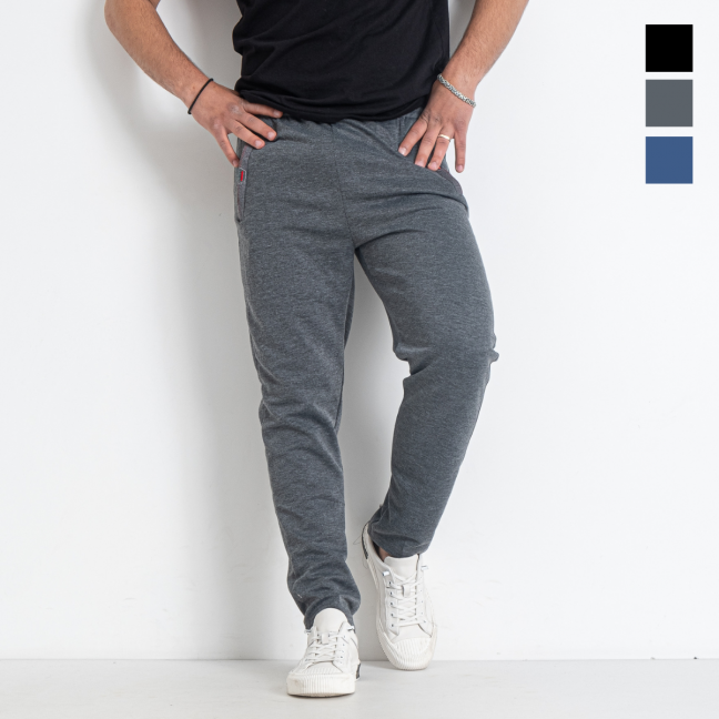 41623 три цвета мужские спортивные штаны (DUNAUONE, двунитка, 6 ед. размеры норма: M-4XL) Dunauone: артикул 1146123