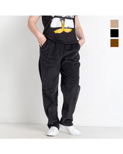 90117-99 три цвета женские брюки (вельвет, 5 ед. размеры на бирках: 10-16, дублируются, соответствуют норме: M-XL) Брюки