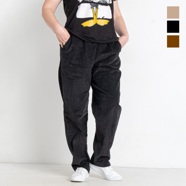 90117-99 три цвета женские брюки (вельвет, 5 ед. размеры на бирках: 10-16, дублируются, соответствуют норме: M-XL) Брюки: артикул 1146310