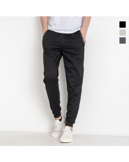 41386 три цвета мужские спортивные штаны (DUNAUONE, двунитка, 6 ед. размеры полубатал: L. XL. XL. 2XL. 3XL. 4XL)    Dunauone