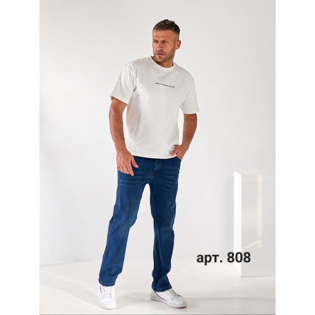 0808# синие мужские джинсы (стрейч коттон, 6 ед, размеры норма: 31, 32, 33, 34, 36, 38) выдача на следующий день Джинсы: артикул 1160304
