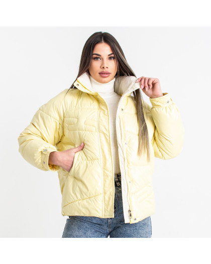 2023-8* лимонная женская куртка (синтепон, 5 ед. размеры норма: S. M. L. XL. 2XL) выдача на следующий день Куртка