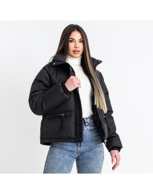 0615-1* черная женская куртка (синтепон, 5 ед. размеры норма: M. L. XL. 2XL, один размер дублируется) выдача на следующий день