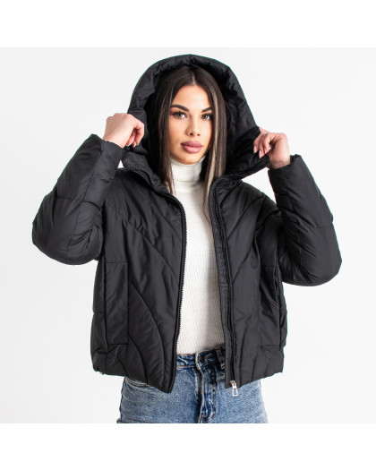0215-1* черная женская куртка (синтепон, 5 ед. размеры полубатал: 50. 52. 54. 56, один размер дублируется) выдача на следующий день Куртка