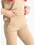 9991-6 бежевый женский спортивный костюм (двунитка, 4 ед. размеры норма: M-2XL): артикул 1142062