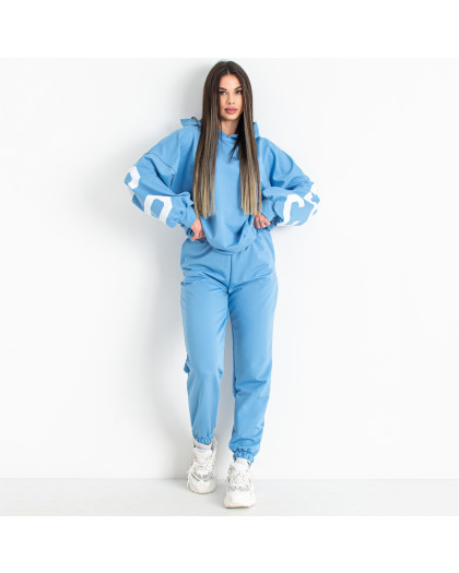 0540-42 голубой женский спортивный костюм (5'TH AVENUE, турецкая двунитка, 3 ед. размеры норма: 42. 44. 46) 5`th Avenue