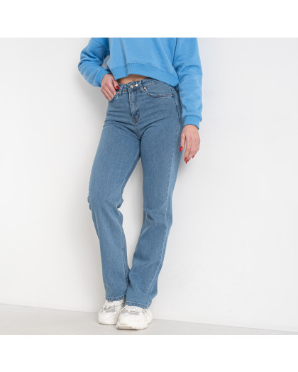 0410-2022-2 синие женские джинсы (стрейчевые, 8 ед. размеры батал: 34. 36. 36. 38. 38. 40. 42. 44) Джинсы