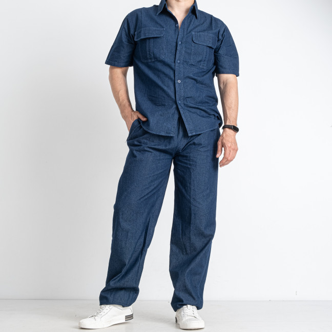0956-2* синий мужской джинсовый костюм (5 ед. размеры батал: XL-5XL, повторяются) выдача на следующий день Костюм: артикул 1146612