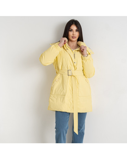 0302-8* желтая женская куртка (наполнитель - пух, 3 ед. размеры норма: S. M. L) выдача на следующий день Куртка