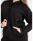15555-1 черный женский спортивный костюм (YOLA, флис, 4 ед. размеры батал: 50.52.54.56): артикул 1124021