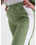 9835-7 зеленый женский спортивный костюм (двунитка, 4 ед. размеры полубатал: 48. 50. 52. 54): артикул 1144439
