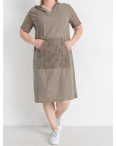 3955-7* темно-бежевое женское платье (4 ед. размеры полубатал: L. XL. 2XL. 3XL) выдача на следующий день: артикул 1144417