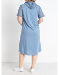 3955-2* голубое женское платье (4 ед. размеры полубатал: L. XL. 2XL. 3XL) выдача на следующий день: артикул 1144418