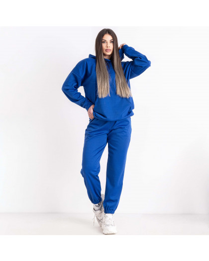 2537-2 синий женский спортивный костюм (двунитка, 4 ед. размеры норма: S. M. L. XL) Спортивный костюм