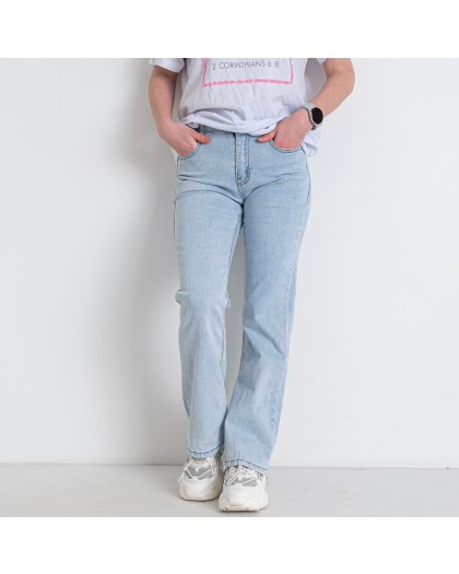 0058 голубые женские джинсы-палаццо (X&D, стрейчевые, 6 ед. размеры норма: 25. 26. 27. 28. 29. 30) X&D 