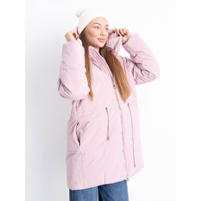 1010-4 пудровая женская куртка (с капюшоном, 4 ед. размеры норма: M. L. XL. 2XL)                                         Куртка: артикул 1150558