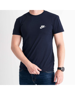20406-2 СИНЯЯ футболка мужская с логотипом ( 4 ед.размеры: M.L.XL.2XL)