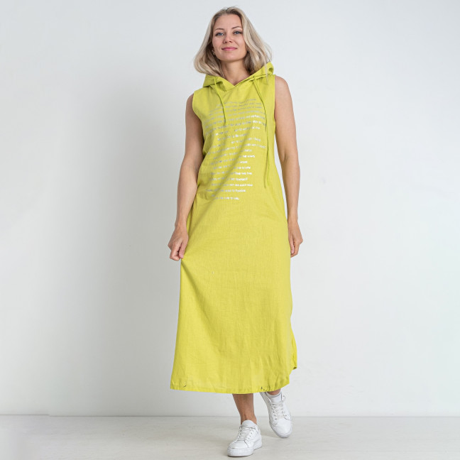 3323-8* желтое женское платье (4 ед. размеры полубатал: L. XL. 2XL. 3XL) выдача на следующий день Платье: артикул 1146697