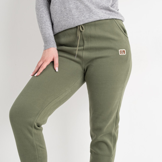 5114-7 зелёные женские спортивные штаны (ЛАСТОЧКА, флис, 2 ед. размеры батал: 2XL-3XL. 4XL-5XL) Ласточка: артикул 1140945