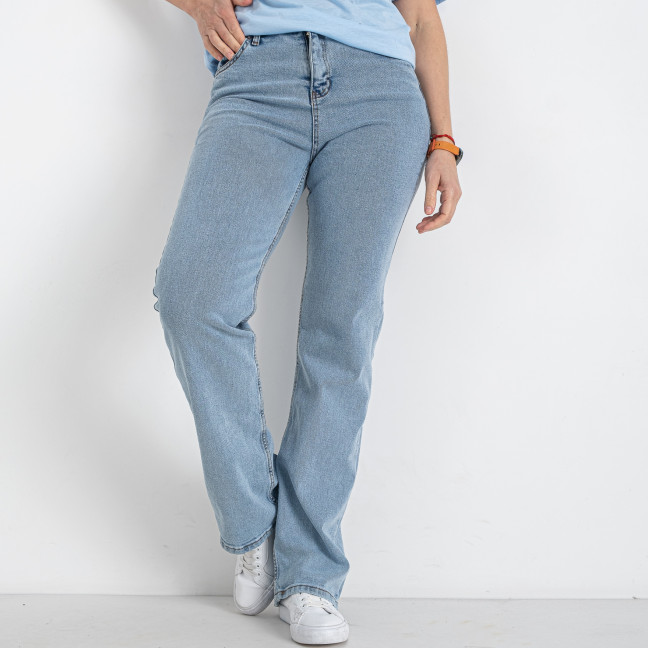 0410-2024 голубые женские джинсы (стрейчевые, 8 ед. размеры батал: 42. 42. 44. 44. 46. 48. 50. 52) Real London: артикул 1144534