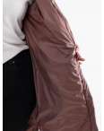 1966-10 БЕЛАЯ стеганная куртка женская на синтепоне с капюшоном (1 ед.размер: M-L): артикул 1132041
