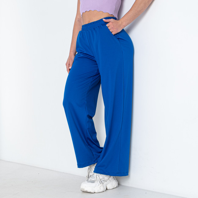 1109-2 синие женские спортивные штаны клеш (4 ед. размеры норма: S. M. L. XL) Брюки: артикул 1146755