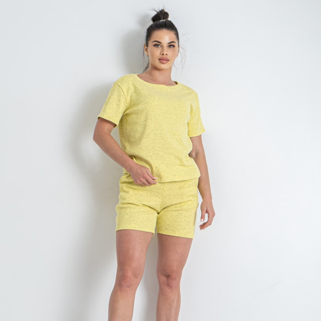 57860-8 желтый женский спортивный костюм (рубчик, 5 ед. размеры норма: 44. 46. 48. 50. 52) Костюм: артикул 1146772
