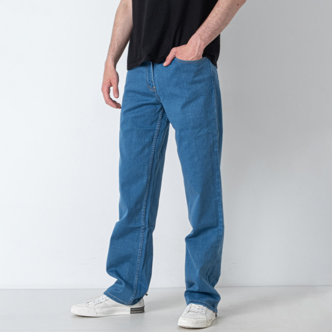 0058-26 синие мужские джинсы (ИНДОНЕЗИЯ, 6 ед. размеры батал: 36. 38. 40. 40. 42. 46) Джинсы: артикул 1146900