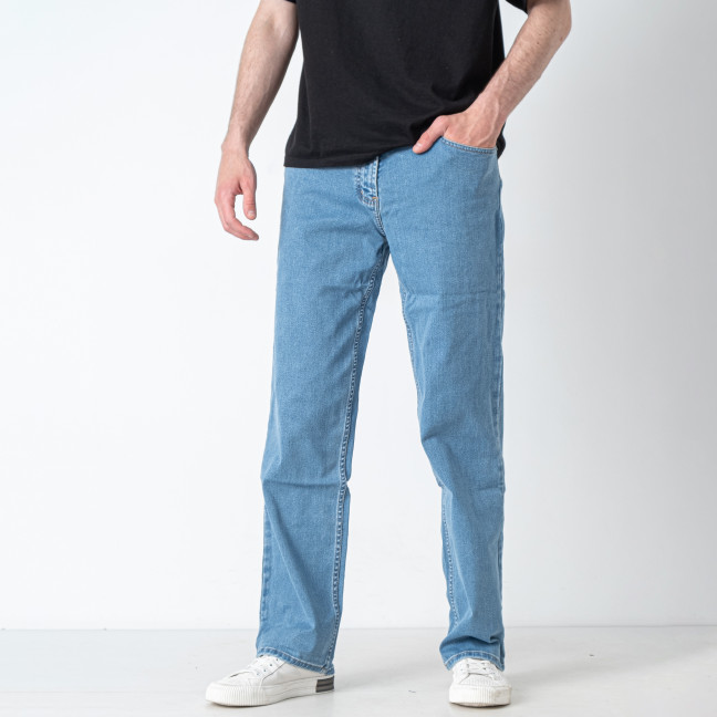 0058-28 голубые мужские джинсы (ИНДОНЕЗИЯ, 8 ед. размеры полубатал: 32. 33. 34. 36. 38. 38. 40. 44) Джинсы: артикул 1146899