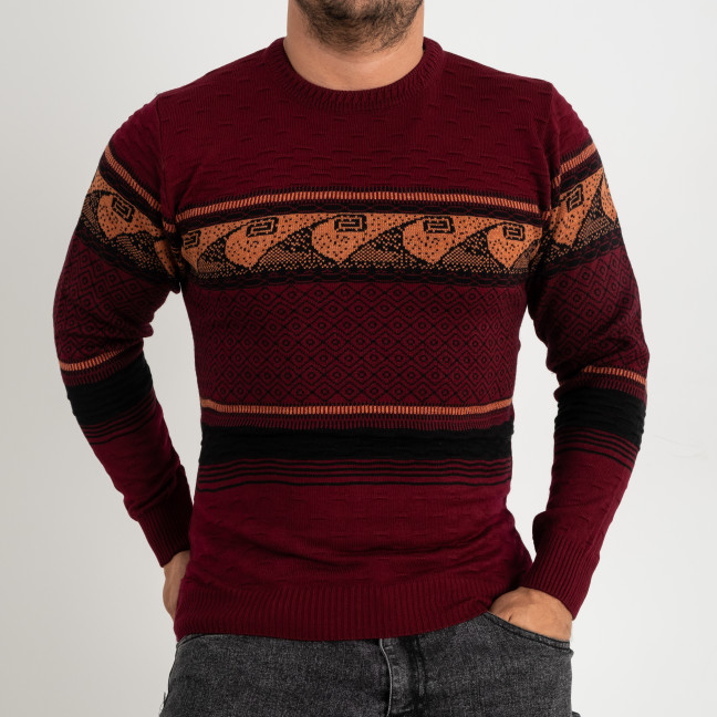 1068-5 Pamuk Park БОРДО свитер мужской машинная вязка (3 ед. размер: M.L.XL) Pamuk Park: артикул 1138492