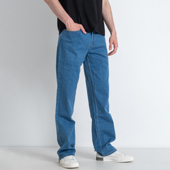 0058-25 синие мужские джинсы (ИНДОНЕЗИЯ, 5 ед. размеры батал: 38. 40. 42. 44. 46) Джинсы: артикул 1146895