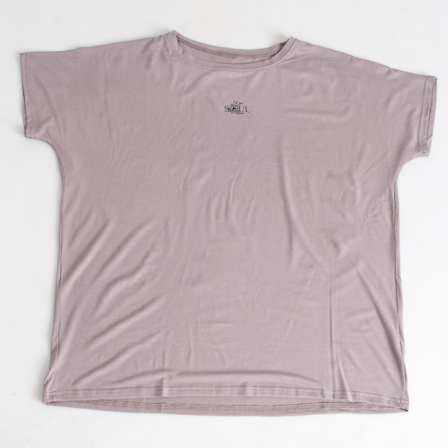 9912 бежевая женская футболка (5 ед. размеры батал: 3XL. 3XL. 3XL. 3XL. 3XL) Футболка: артикул 1146806