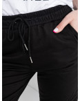 0021-1 X&D ЧЕРНЫЕ спортивные брюки женские из двунитки (6 ед. размеры : S.M.L.XL.2XL.3XL): артикул 1135534