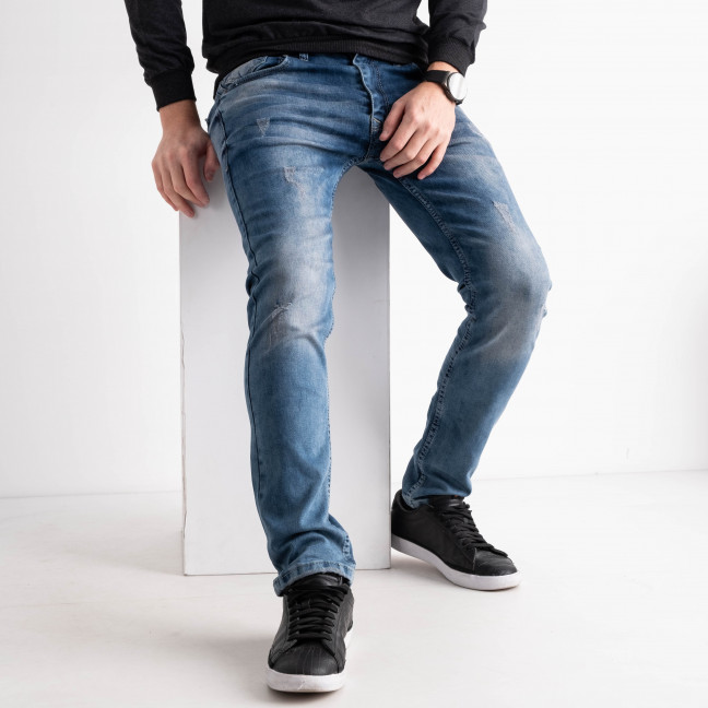 4078 Redcode ГОЛУБЫЕ джинсы мужские стрейчевые (8 ед. размеры: 29.30.31.32/2.34.36) Redcode: артикул 1132069