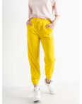 0019-8 жёлтые женские спортивные брюки (двунитка, 6 ед. размеры : S. M. L. XL. 2XL. 3XL): артикул 1135535