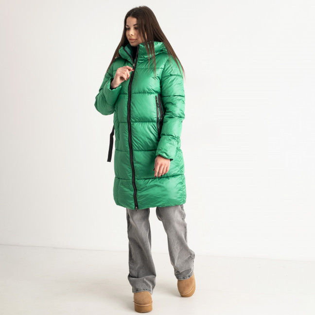 0221-7* зеленая куртка женская (синтепон, 5 ед. размеры норма : M. L. XL. 2XL. 3XL) выдача на следующий день Куртка: артикул 1140977
